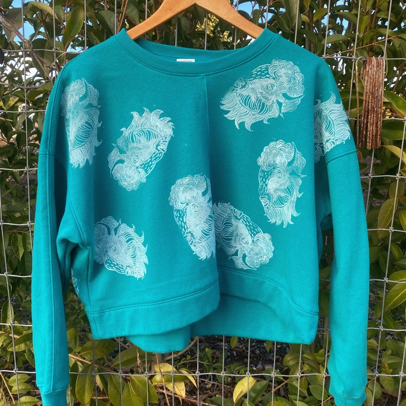 Cropped Bison Sweatshirt