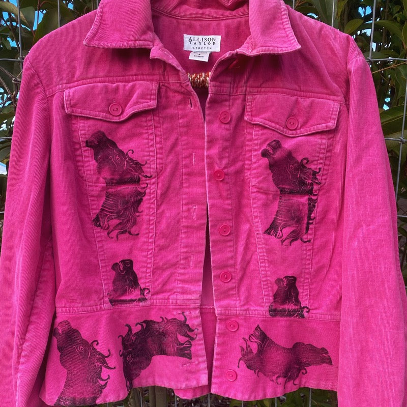 Pink Corduroy Horse Jacket