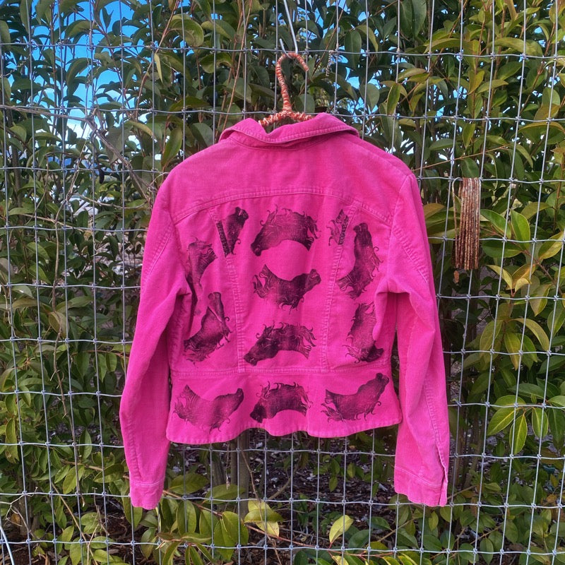 Pink Corduroy Horse Jacket