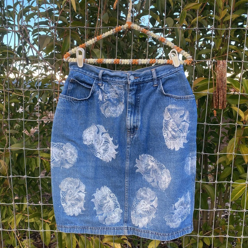 Bison Denim Skirt