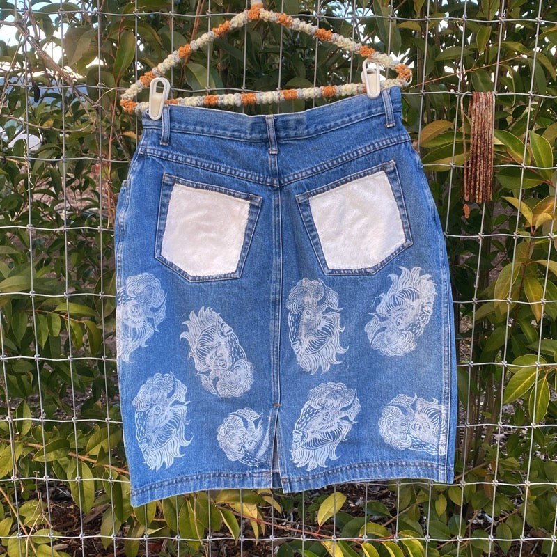 Bison Denim Skirt