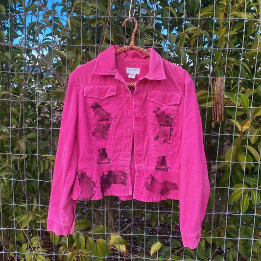 Pink Corduroy Horse Jacket