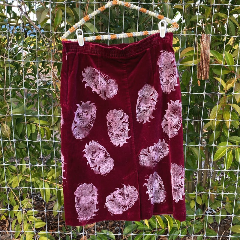 90’s Velvet Bison Skirt